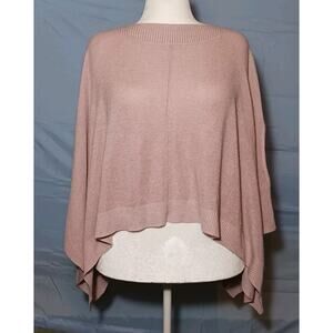Lululemon Pale Pink Divinity Poncho Sweater Cape Shawl Wrap One Size FLAWED